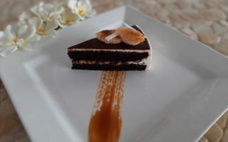 Десерт шоколадно-банановый